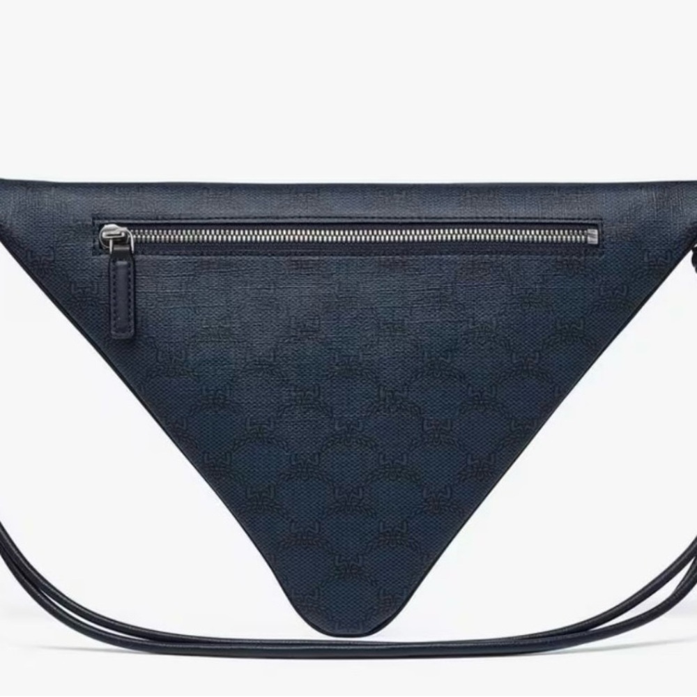 MCM Navy Triangle Belt Bag - Picture 4 of 4